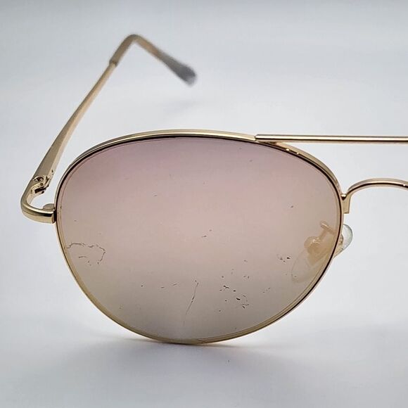 Sojos Gold & Pink Reflective Lense Sunglasses - Picture 2 of 12